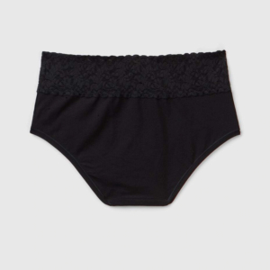 Sous-vêtements pour femmes grande taille personnalisés, sexy, noirs, style bikini, en spandex, sans couture, écologiques, style uni teint, de haute qualité - Product Image 2