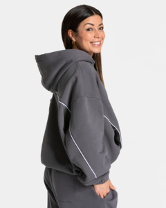 Nouveau design tendance – Haut de yoga décontracté pour l'hiver et l'automne, col en V, avec cordon de serrage, léger, vêtement de sport uni 100 % coton pour femme, coupe longue - Product Image 4