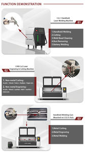 Nouveauté : Machine multifonction 10-en-1 CNC pour la découpe et la gravure au laser CO2 sur métal et acier, machine de soudage au laser - Product Image 5