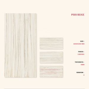 Carreaux de sculpture en porcelaine 60x120cm brique réfractaire lumineuse pour salle de bain murale intérieure - Product Image 6