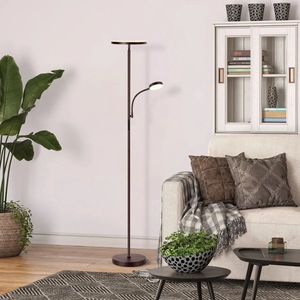 Lámpara de Pie Industrial de Hierro Negro con Diseño de Jaula Vintage para Decoración Estilo Loft - Product Image 2