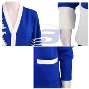 Alpha | Kapa | Alpha AKA Sorority <b>Cardigan</b> Sweater Greek Letters Winter Print Front Logo for Sorority Customized Design <b>Button</b> - Product Image 3