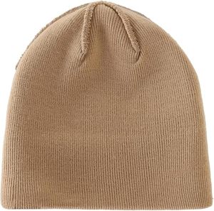 หมวกบีนนี่ถักไหมพรมสำหรับฤดูหนาวแบบ unisex ปักโลโก้ตามสั่งขายส่ง ผลิตจากอะคริลิก 100% ขอบถักแบบริบ อุ่นสบาย เหมาะสำหรับใช้งานกลางแจ้ง สำหรับผู้ใหญ่ - Product Image 4