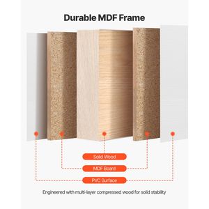 Kit Ferramenta per Porta Scorrevole a Soffietto da 48 Pollici con Doppio Vetro Satinato da 25 Pollici a 5 Vetri e Guida a Pavimento Solida per Porte Scorrevoli da 80 Pollici - Product Image 3