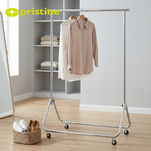 Mueble de Almacenamiento Moderno de Metal para Sala de Estar Shopee, Perchero de Barra Única con Altura Ajustable DIY - Product Image 5