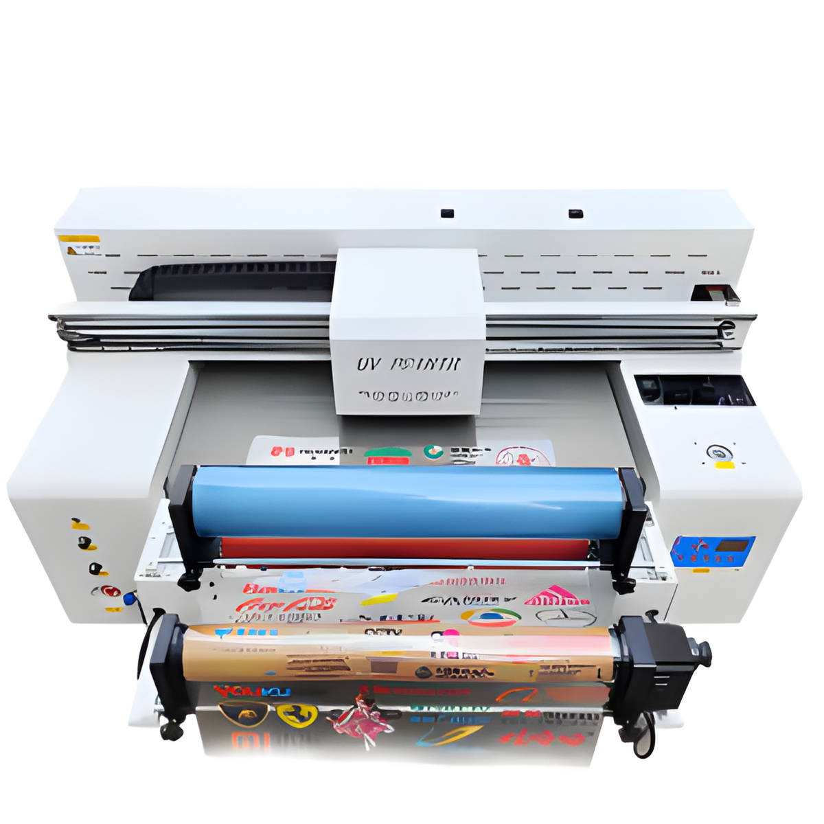 9060 Roll-to-Flatbed All-in-One Automatic Electric UV Inkjet Printer for Cartons and Multi-Material Printing