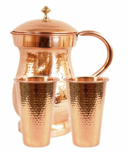 Top Arrival Copper Water Pitcher Jug Home & Kitchen Use Copper Water Pitcher <b>Tabletop</b> Decoration & Accessories Made in India - Product Image 6