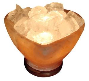 Himalayan Ionic <b>Salt</b> Heart Shaped Crystal Bowl <b>Lamp</b> Handcrafted Natural <b>Rock</b> <b>Salt</b> Modern Design for Hotel and Kitchen Use - Product Image 4