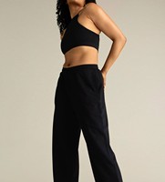 Nouveauté : Pantalon de survêtement femme en molleton 100% coton, coupe oversize, avec cordon de serrage, jambe large, personnalisable, pour l'hiver, vente en gros
