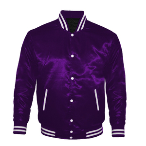 Chaqueta Bomber Varsity de Alta Calidad OEM LEXUS SPORTS Unisex Personalizada de Satén y Forro Polar con Cuello Alto, Logotipo Frontal, Impermeable y Transpirable - Product Image 1