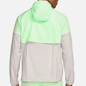 เสื้อแจ็คเก็ตแบบ unisex ผ้า softshell สีพื้น มีฮู้ด ปิดด้วยซิป น้ำหนักเบา เหมาะสำหรับกิจกรรมกลางแจ้ง ทรงปกติ สีเขียวอมเทา คอตั้ง - Product Image 2