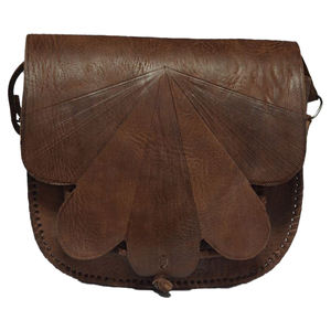 Elegante bolso de piel de becerro marrón de primera calidad con cierre de cremallera Accesorio de viaje con múltiples compartimentos de la tienda Biyadina - Product Image 1