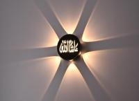 Lampe murale LED étanche IP65 pour extérieur, forme ronde, pour jardin, cour, escalier, allée, décoration