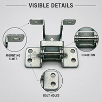 Charnière de porte de voiture, référence 6106100E5020, compatible avec JAC Shuailing Junling V6 SUV, charnière pivotante de porte avant et arrière, pièce de rechange