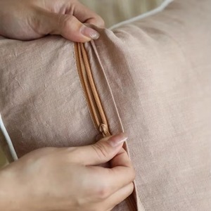 Housse de coussin carrée en lin anti-rides pour la décoration du salon et du canapé - Product Image 4