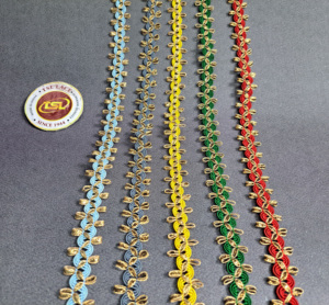 ลูกไม้ถักโครเชต์โพลีเอสเตอร์สีสันสดใส ดีไซน์ใหม่ คุณภาพพรีเมียม ละลายน้ำได้ เป็นมิตรต่อสิ่งแวดล้อม ราคาดีที่สุด สำหรับตกแต่งเสื้อผ้า - Product Image 2