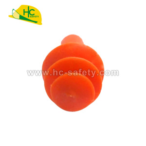 Tapones de silicona reutilizables de triple brida HC Safety EP02A con certificación CE/ANSI para protección auditiva de inserción a presión - Product Image 4