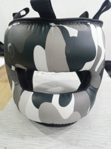 Casque de boxe personnalisable en cuir PU, casque de boxe portable, protection de la tête pour les compétitions, équipement de boxe professionnel - Product Image 2