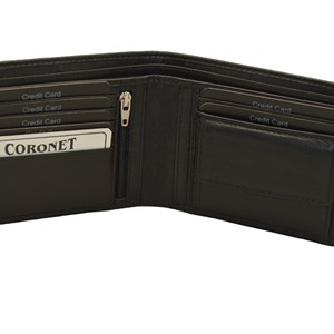 Men's Genuine Leather Bifold <b>Wallet</b> Snap Closure Minimalist Style Black Short <b>Wallet</b> Daily Use - Product Image 4