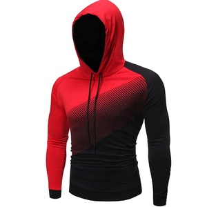 Sudadera con capucha para hombre, ligera, de manga larga, con bolsillo de canguro, ajustada, básica, personalizada, informal, sudadera para correr - Product Image 2