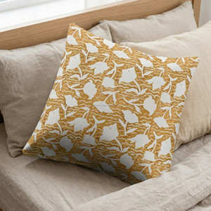 Housse de coussin lombaire en coton à motif marin, rectangulaire, lavable, imprimée au bloc, style minimaliste, housse de coussin décorative - Product Image 4