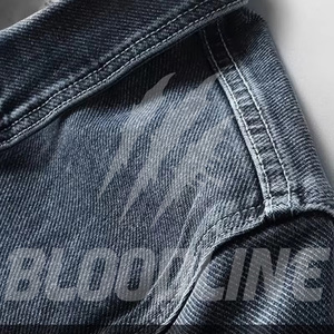 BLOODLINE INTERNATIONAL Veste en jean pour femme, style trucker, col boutonné, bleu uni délavé, hiver, coton, poche plaquée, manches longues - Product Image 6