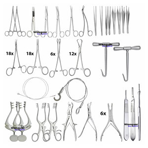 Cranial Brain Neuro Craniotomy Surgical <b>Instrument</b> Set 91PCS Basic <b>Neurosurgery</b> & Spinal Surgery Kit - Product Image 1