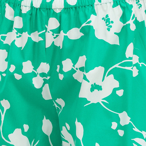 Pyjama en coton à imprimé floral pour femmes, manches courtes, col en V, longueur intégrale, vêtements de nuit d'été, doux, respirant, ensemble décontracté deux pièces - Product Image 3