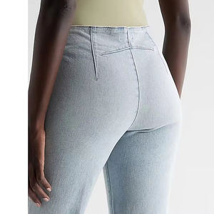 กางเกงแฟลร์เอวสูงทันสมัยสำหรับออกนอกบ้านและช้อปปิ้ง เหมาะสำหรับผู้หญิงที่ชอบสไตล์โมเดิร์น - Product Image 4