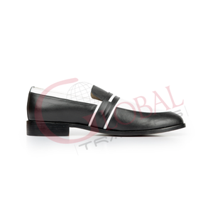 Mocasines de Cuero para Hombre de Alta Calidad, Estilo Retro para Negocios, Hechos a Mano, con Costuras Abiertas, Punta Redonda, Cómodos - Product Image 4