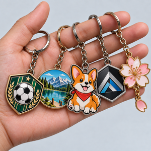 Custom Promotional <b>Keychain</b> Logo <b>Personalized</b> Corporate Giveaway for Brands Campaigns and Events - Product Image 1