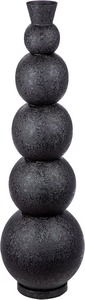 Juego de Jarrones de Metal Negro Hechos a Mano, Diseño Esférico Apilable Minimalista para Decoración de Inauguración de Casa - Product Image 4