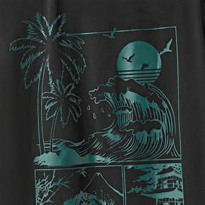 Ensemble de vêtements de sport décontractés pour hommes en tissu éponge 2 pièces, style streetwear, personnalisé, été - Product Image 5