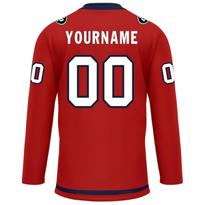 เสื้อฮอกกี้น้ำแข็งพิมพ์ลายแบบซับลิเมชั่น โพลีเอสเตอร์ 100% ผลิตตามสั่ง ผู้ผลิต OEM ปากีสถาน ขายส่ง ส่งออกไปยังสหรัฐอเมริกา สำหรับผู้ซื้อ ชุดทีม จำนวนมาก - Product Image 4