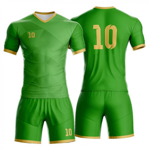 Tenue de football respirante et à séchage rapide, personnalisable pour garçons, filles et adultes, maillot d'entraînement scolaire à manches courtes pour joueurs d'équipe - Product Image 1