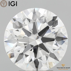 Diamant de laboratoire CVD de 5,50 carats, taille ronde de 11,35 mm, couleur E, clarté VS1, certifié IGI, pour femme, bijou de déclaration - Product Image 1