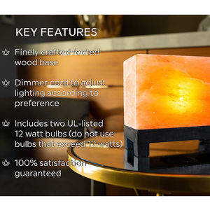 Wholesale USB LED Night Light Indoor Bedroom Colorful Himalayan Salt <b>Table</b> <b>Lamp</b> Feng Shui Style Carved for Home Decoration - Product Image 6