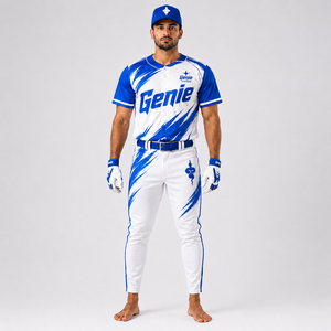 Uniforme de baseball haut de gamme doté d'un tissu doux et respirant, offrant une gestion de l'humidité et des mouvements libres pour chaque athlète. - Product Image 1
