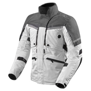Custom Logo <b>Biker</b> Riding Men's <b>Jackets</b> Motocross Protective Gear High Quality Full Sleeve Color-Blocked Gray White All Seasons - Product Image 2