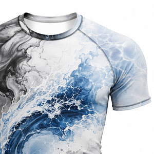 T-shirt de compression athlétique pour homme à manches courtes, anti-UV, anti-transpiration, séchage rapide, pour la gym, l'entraînement, la course, le fitness et les sports - Product Image 5