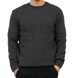 Patchwork Trim Anti-Pilling Unisex Custom Logo Wool Winter <b>Men's</b> <b>Vest</b> <b>Knitted</b> Sweater - Product Image 5