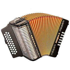 Nouvel accordéon diatonique Hohner Corona II F/Bb/Eb fabriqué dans le Guangdong - Product Image 3