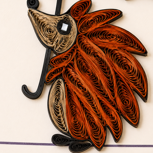 Tarjeta de Quilling Personalizada con Tema de Erizo, Tarjeta de Felicitación 3D Hecha a Mano, Fabricante ODM/OEM de Vietnam - Product Image 3