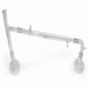 Aparato de Destilación por Vapor de Vidrio Borosilicato, Equipo de Destilación de Laboratorio con Condensador, Equipo de Laboratorio Completo - Product Image 1