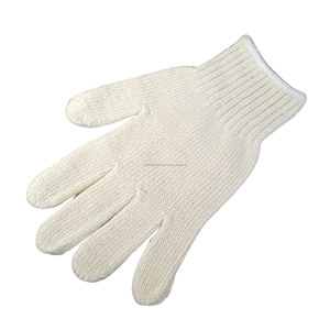 Guantes de Trabajo de Punto de Algodón con Puño Amarillo Antideslizante, Guantes de Seguridad de Uso General - Product Image 5