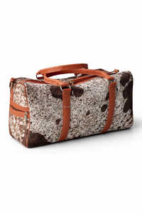 Bolso de lona de cuero de vaca de primera calidad con pelo, estilo occidental, con cremallera, portátil LHDB-0163 - Product Image 2