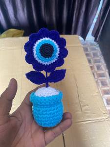 Appliques florales en coton crochetées à la main, embellissements floraux pour vêtements, artisanat et décoration DIY - Product Image 3