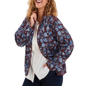 Chaqueta Acolchada Reversible Marrón para Mujer, Talla Grande, Ligera y Cálida para Invierno, Abrigo Casual de Doble Cara, Prenda Exterior Moderna y a la Moda - Product Image 1