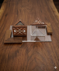 <b>Small</b> <b>Gifts</b> set Arabic Handmade Acrylic Incense Burner <b>Gift</b> Set Mother Pearl Inlay Mubkhar <b>Box</b> Tray Madkhan Ambergris - Product Image 1