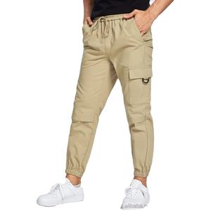 Pantalons pour hommes Pantalons délavés décontractés Pantalon de sport cargo Pantalon de survêtement avec logo personnalisé en vente de gros Pantalon de survêtement avec tissu foncé Design uni et vierge - Product Image 1